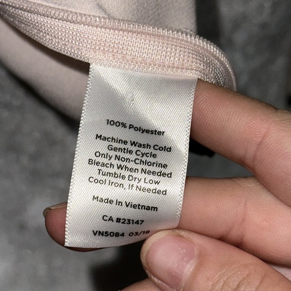 blush pink & black long sleeve Talbots blouse size xs - Picture 5 of 5